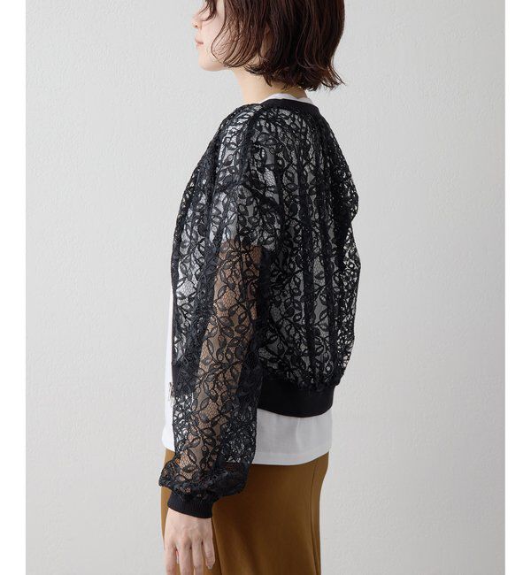  「【Drawing Numbers】レースブルゾン」|シャツ・ブラウス|