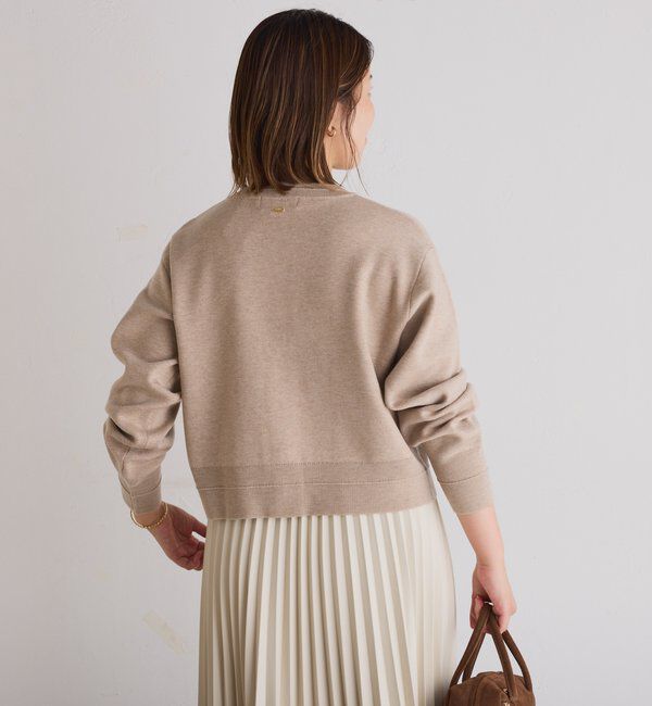  「スキッパースウェットライクカーディガン」|ニット・セーター|