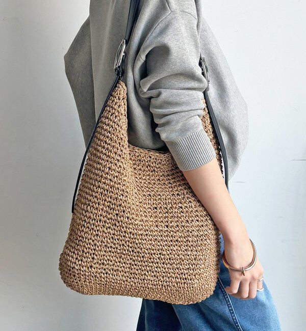  「フリーハンドルクロッシュトート」|トートバッグ|ブラック