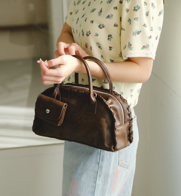  「【2WAY/500mlペットボトル収納可】ケースチャーム付ボストンバッグ」|ボストンバッグ|