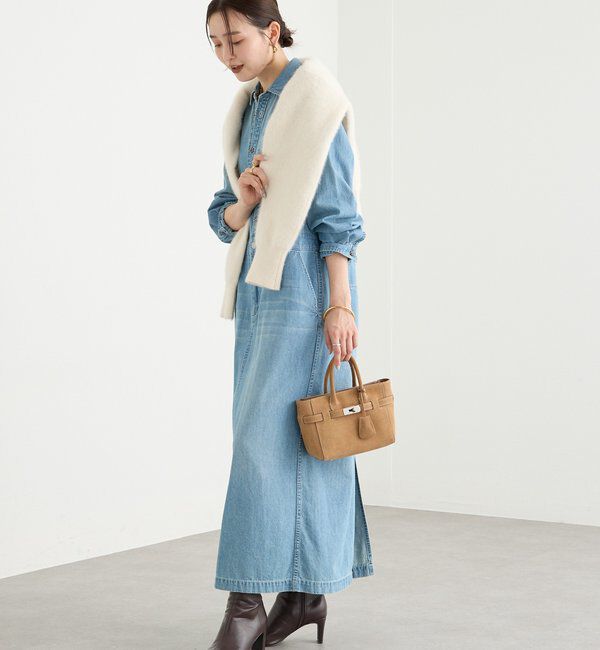  「【MONN&times;Yoshiiiiii】デニムシャツワンピース」|ワンピース|