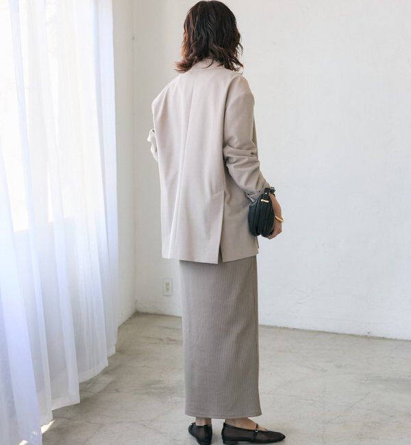  「【こなれ感抜群/接触冷感機能付き】ワイドショルダージャケット」|テーラードジャケット|