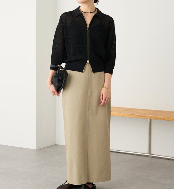  「予約【大人のチノスカート】ボックスタックチノスカート」|スカート|
