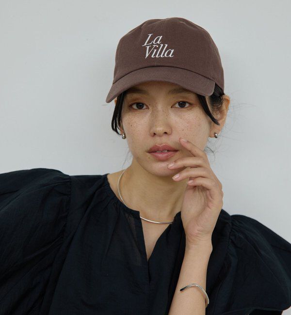  「ロゴキャップ【La villa】」|ハット|