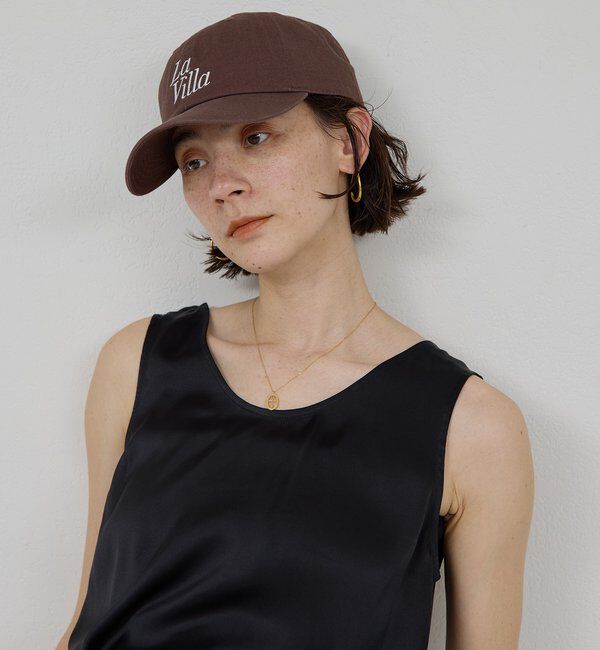  「ロゴキャップ【La villa】」|ハット|