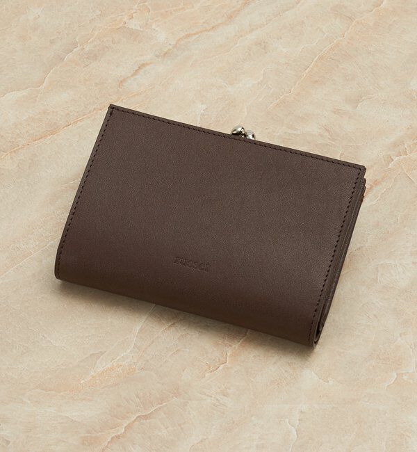  「がま口折財布」|財布|ダークブラウン