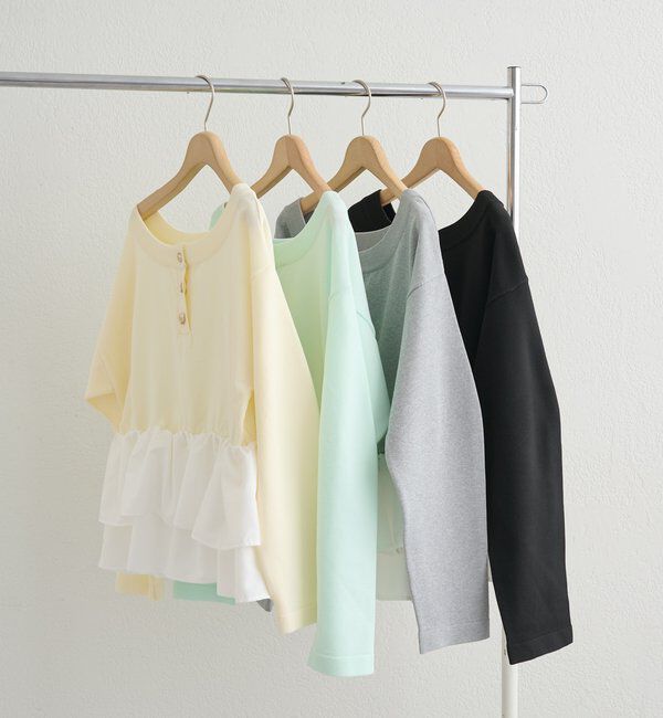  「ペプラムヘンリーニット」|ニット・セーター|