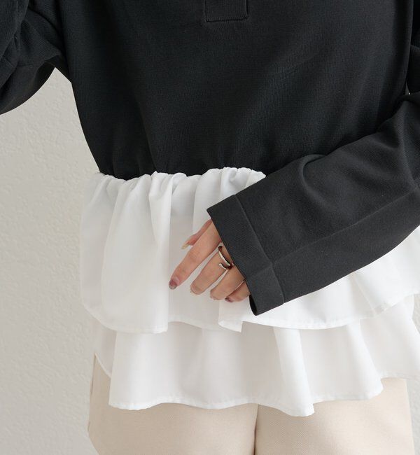  「ペプラムヘンリーニット」|ニット・セーター|