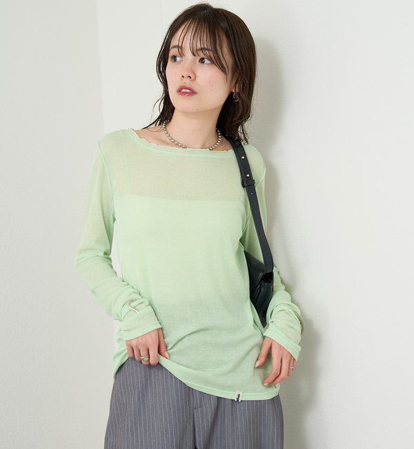  「チュールタグシアーロンT」|Tシャツ・カットソー|