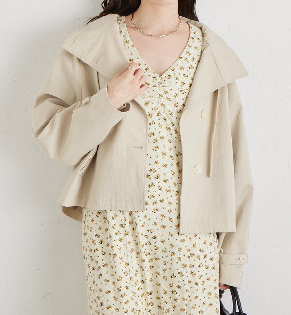  「襟付きフラワーワンピース」|ワンピース|