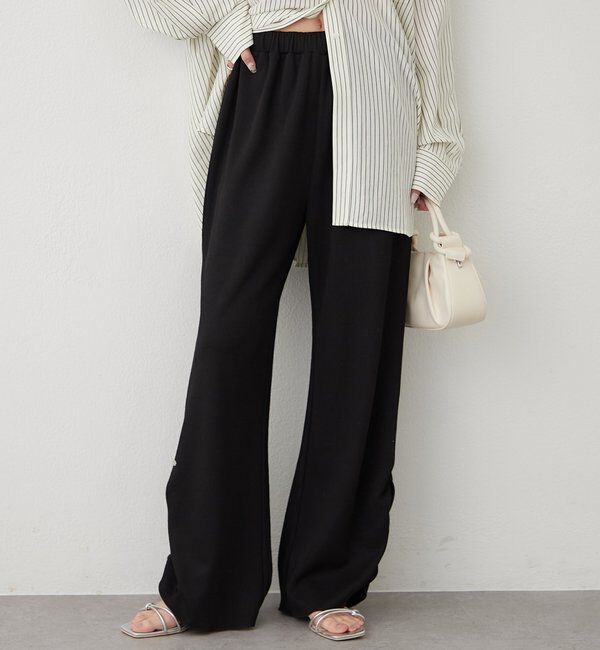  「裾ギャザーリブパンツ」|チノ|