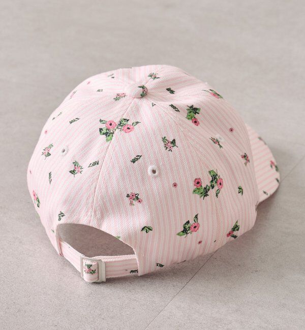  「フラワーストライプキャップ」|ハット|