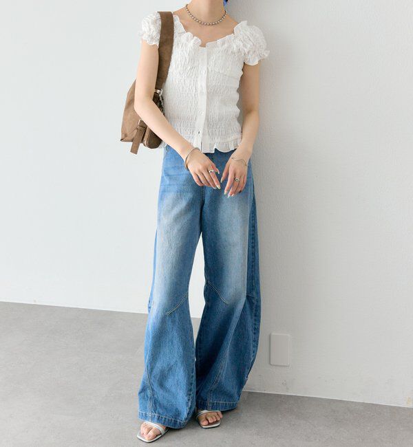  「シャーリングフレンチブラウス」|シャツ・ブラウス|