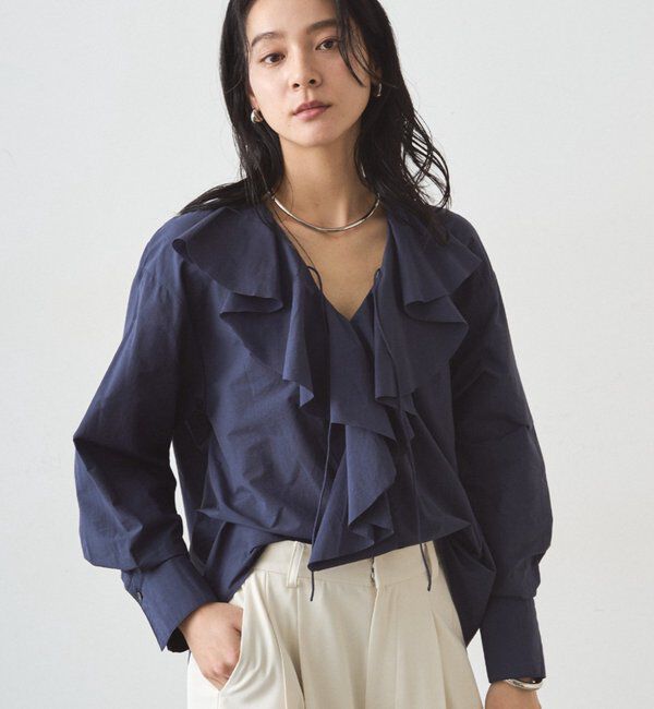  「フリルカラーブラウス」|シャツ・ブラウス|