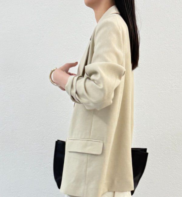  「麻調合繊ジャケット」|テーラードジャケット|