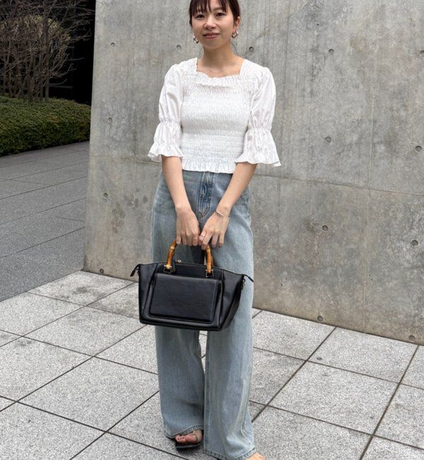  「【PUFRILL/パフリル】シャーリングブラウス」|シャツ・ブラウス|