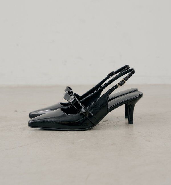  「リボン付きミュール」|パンプス|