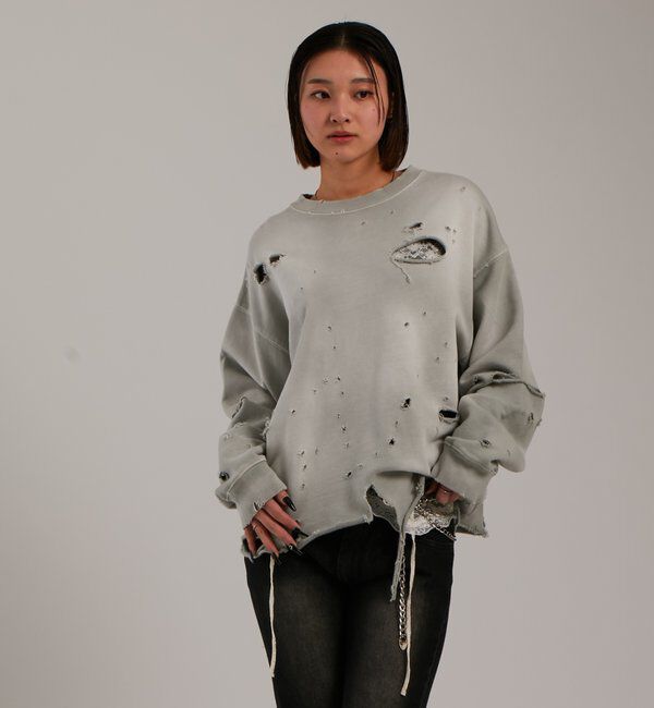  「【FromVintage】ダメージスウェット」|Tシャツ・カットソー|