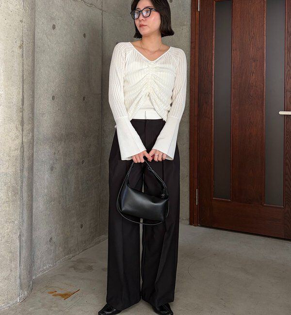  「フロントギャザーニット」|ニット・セーター|