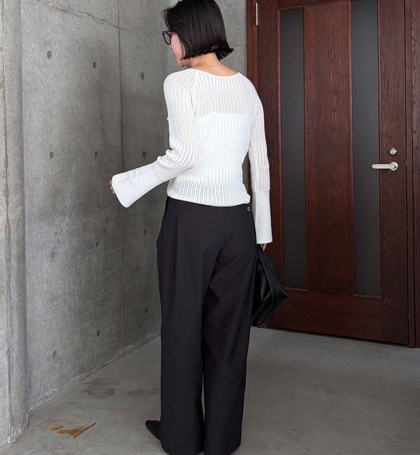  「フロントギャザーニット」|ニット・セーター|