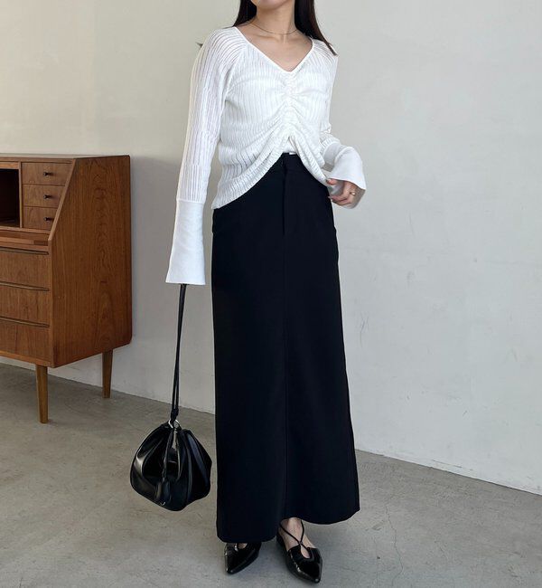  「フロントギャザーニット」|ニット・セーター|