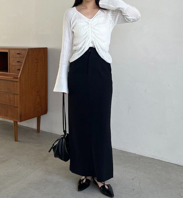  「フロントギャザーニット」|ニット・セーター|