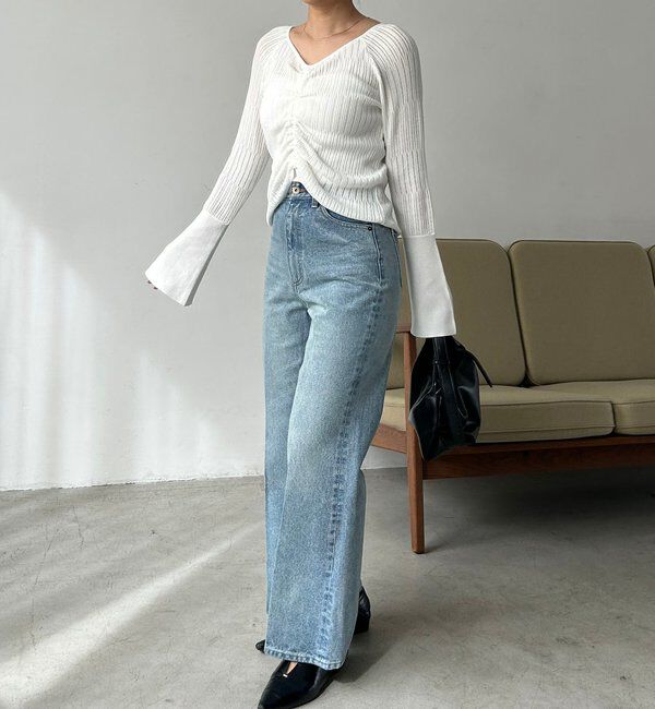  「フロントギャザーニット」|ニット・セーター|