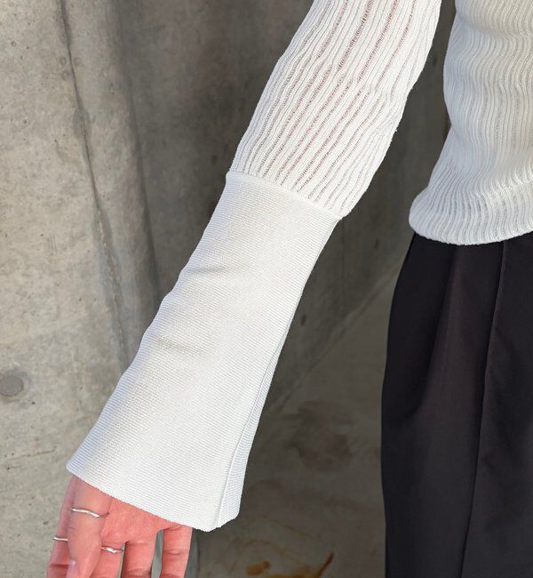  「フロントギャザーニット」|ニット・セーター|