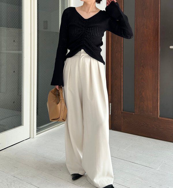  「フロントギャザーニット」|ニット・セーター|