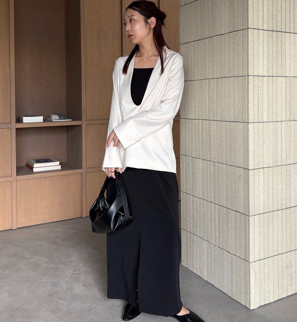  「【tani企画】UネックIラインワンピース」|ワンピース|