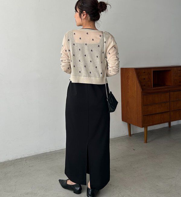  「【tani企画】UネックIラインワンピース」|ワンピース|