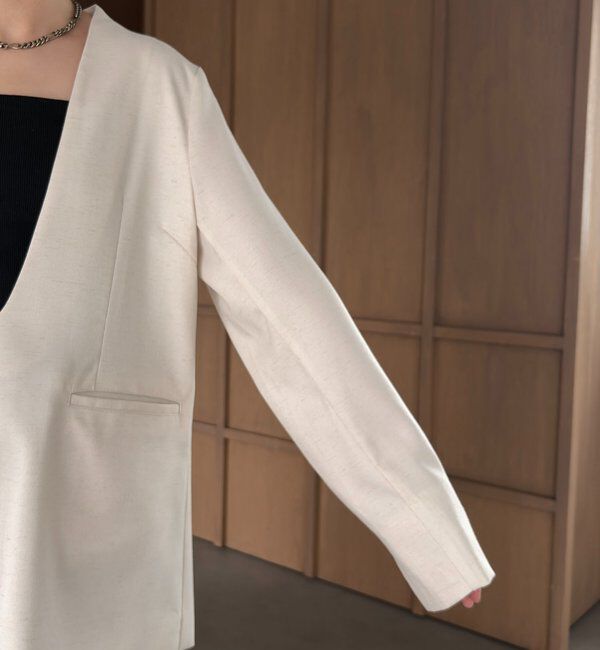  「【tani企画】深Vネックジャケットプルオーバー」|その他|