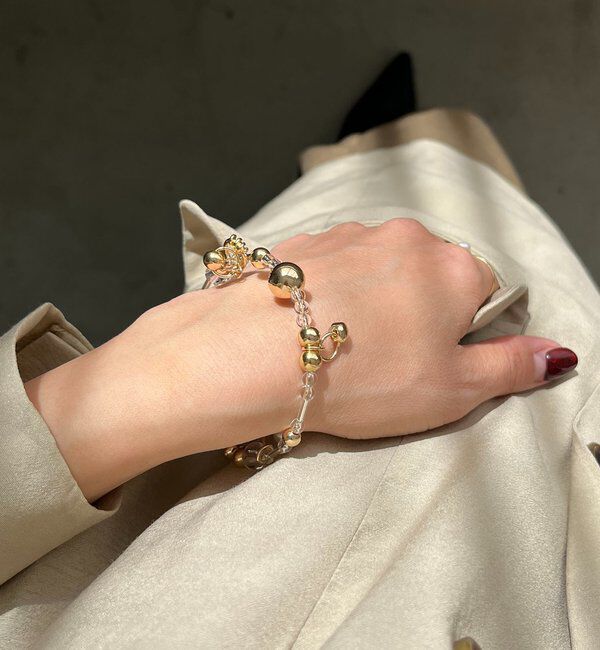  「〈GOLDY/ゴールディ〉クリアビーズブレス」|リング|