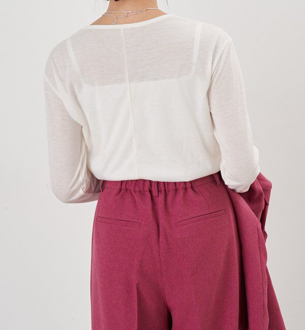  「シアーロングスリーブTEE」|Tシャツ・カットソー|