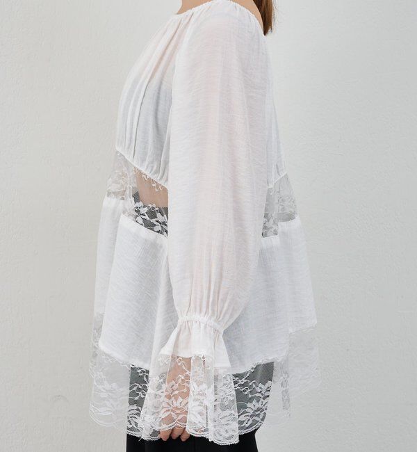  「レースチュニックブラウス」|シャツ・ブラウス|