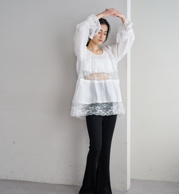  「レースチュニックブラウス」|シャツ・ブラウス|