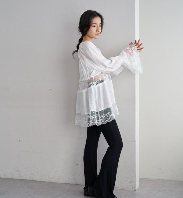  「レースチュニックブラウス」|シャツ・ブラウス|