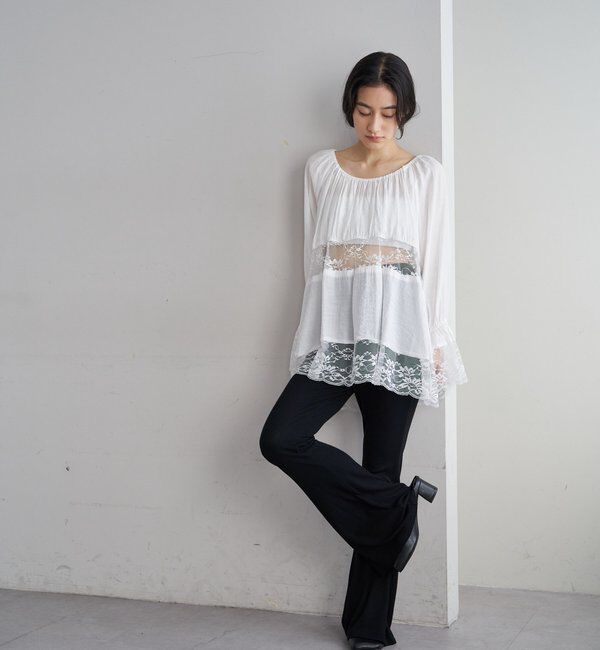  「レースチュニックブラウス」|シャツ・ブラウス|