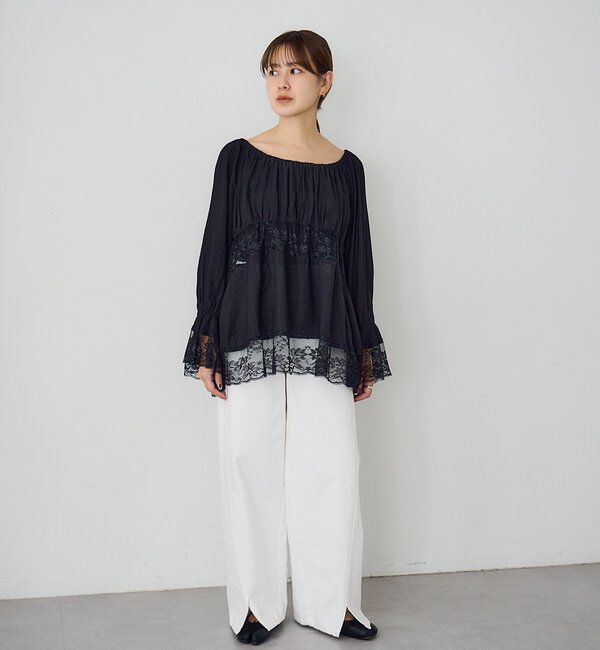  「レースチュニックブラウス」|シャツ・ブラウス|