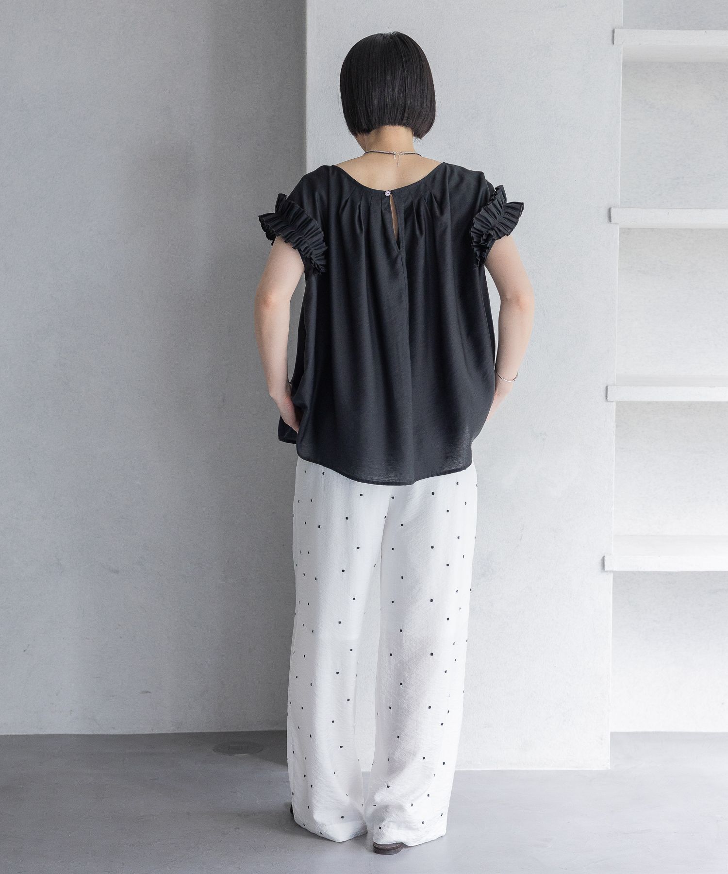 A part by 「フリルスリーブブラウス」|シャツ・ブラウス|