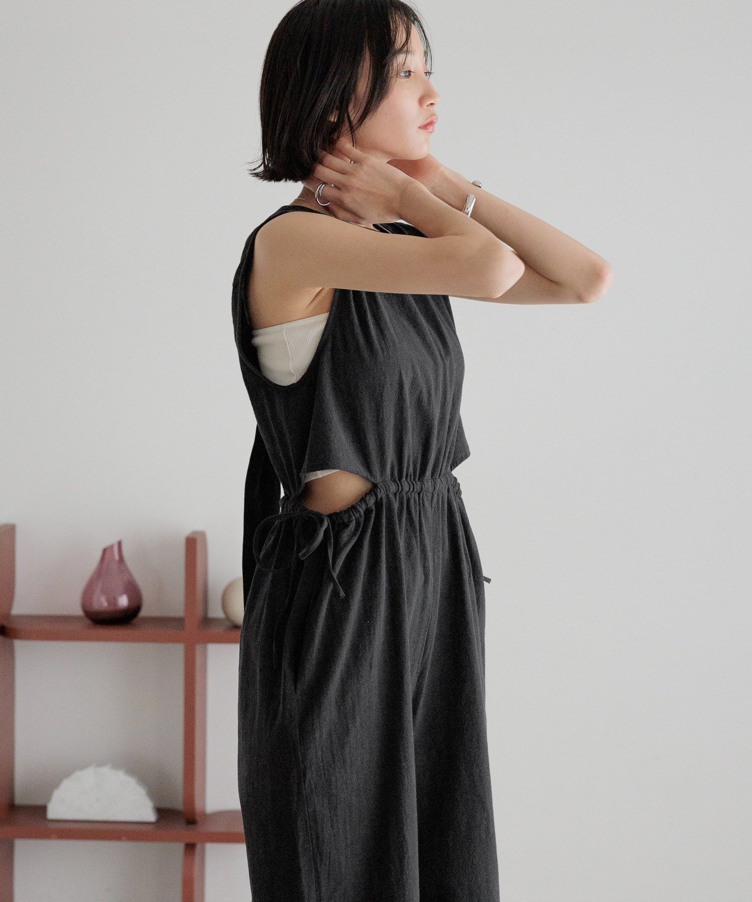 LOWRYS FARM「バックリボンオールインワン」|オールインワン|