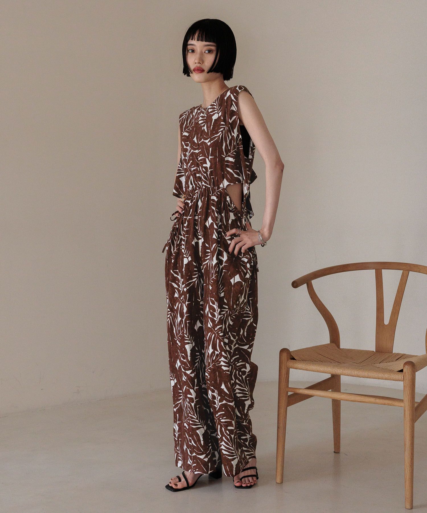 LOWRYS FARM「バックリボンオールインワン」|オールインワン|ｶﾞﾗ