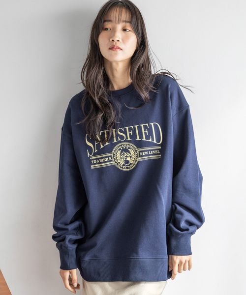 LOWRYS FARM「ＵＳＡウラケロゴプルオーバー」|スウェット・ジャージ|NVY