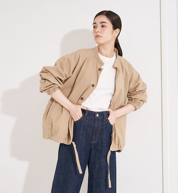 collex「【yarmo】 Drawstring Jacket／ドローストリングジャケット」|ブルゾン・スタジャン|