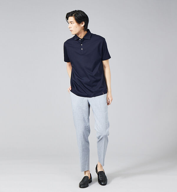 ABAHOUSE「コンパクト シルケット スムース ポロシャツ」|ポロシャツ|
