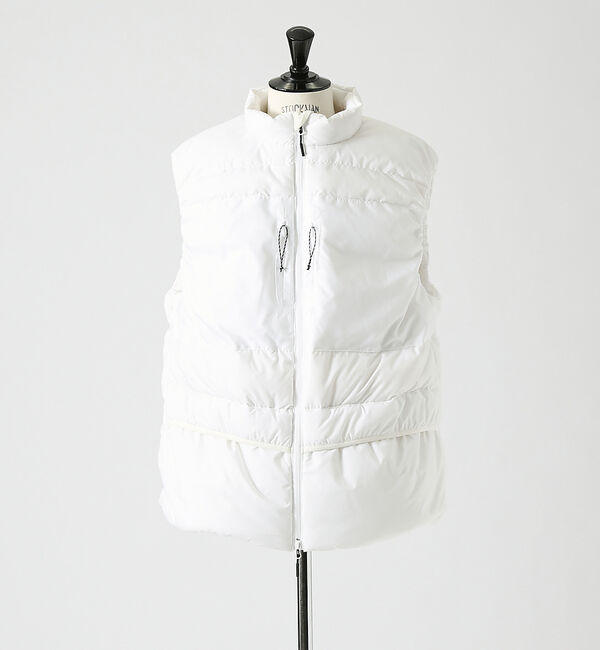 ABAHOUSE「＜NANGA &times; INFLUENCE＞  別注 DOWN VEST　/　ダウンベ」|ダウン|ホワイト