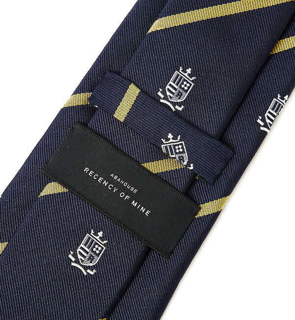 ABAHOUSE「【オリジナル柄】クレスト レジメンタル ネクタイ」|ネクタイ・蝶ネクタイ|