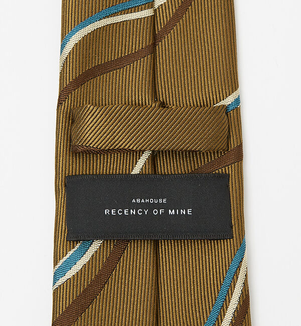 ABAHOUSE「シルクネクタイ レジメンタル風ウェーブ柄 / MADE IN JAPAN」|ネクタイ・蝶ネクタイ|