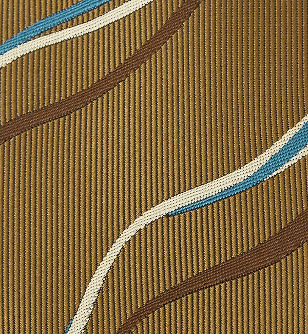 ABAHOUSE「シルクネクタイ レジメンタル風ウェーブ柄 / MADE IN JAPAN」|ネクタイ・蝶ネクタイ|