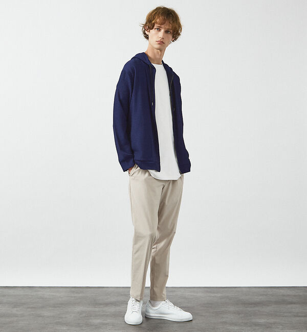 ABAHOUSE「ブロック柄メッシュ　ダブル ジップパーカー / シアーストレッチ」|パーカー|